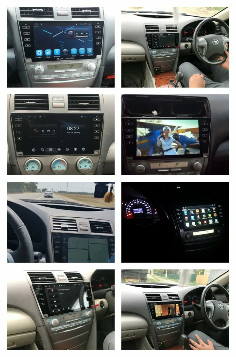 Best android 8.1 car dvd for Toyota camry 2008 2008 2009 2010 2011 radio navigation 2+32G eight core car stereo gps media player 21