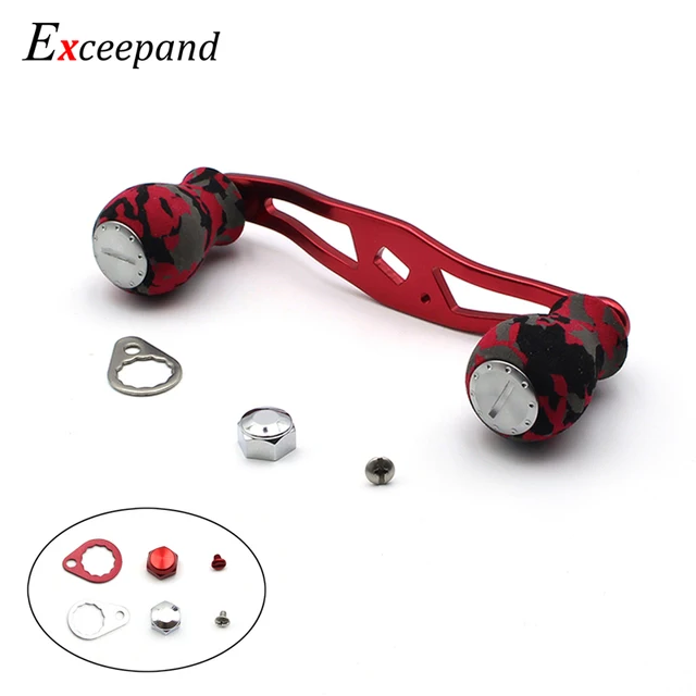Special Price Red Camouflage Powerful Fishing Reel Handle for Abu Garcia Daiwa Low Profile Baitcasting Reel Grips Special Price Red Camouflage Powerful Fishing Reel Handle for Abu Garcia Daiwa Low Profile Baitcasting Reel Grips