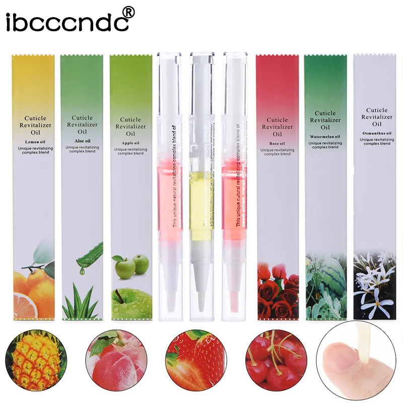 

1 Piece New Cuticle Revitalizer Oil Fruits Nail Art Treatment Manicure Soften Pen Tool Nail Cuticle Oil Nail Care