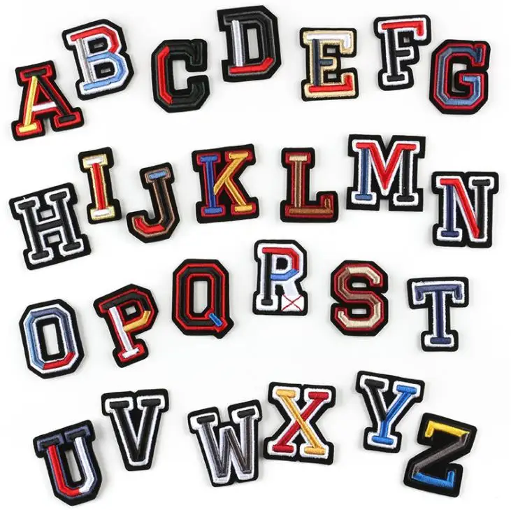 Buy 1PCS Cute English Letters Alphabet Embroidered Patches Cartoon Applique  Iron on Patches Online - 360 Digitizing - Embroidery Designs