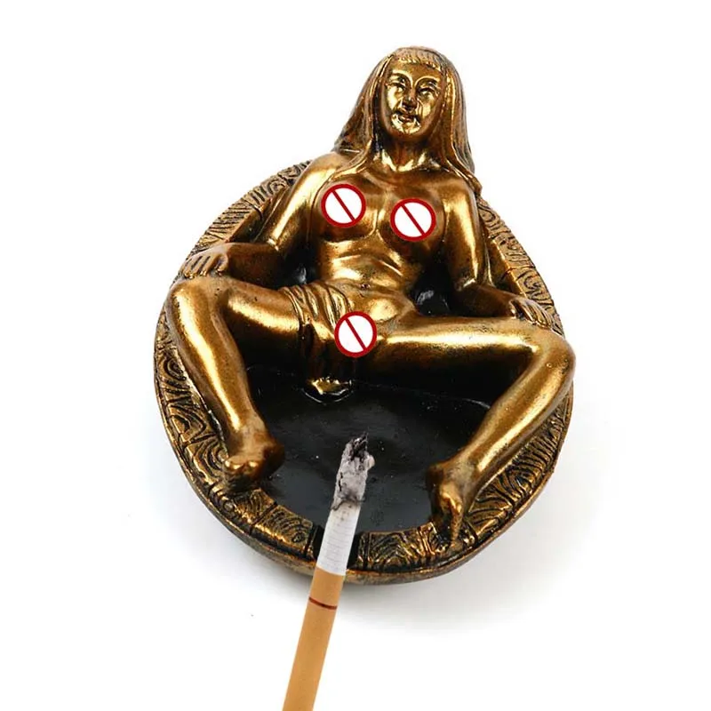 

Sexy Creative Ashtray Cigar Portable European Durable Ash Tray Office Crafts Home Decoration Cigarette Accessories Office Crafts