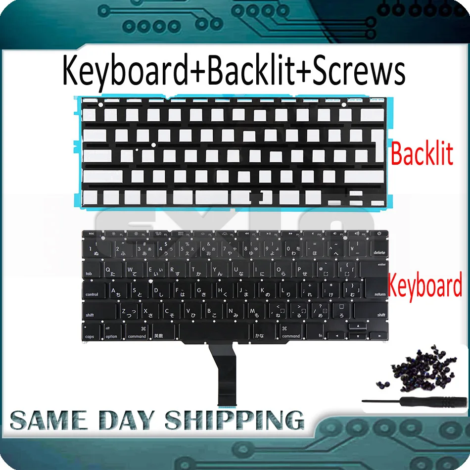 

New for Apple Macbook Air 11" A1370 A1465 Japanese Japan Keyboard with Backlight Backlight Replacement 2011-2015 Year