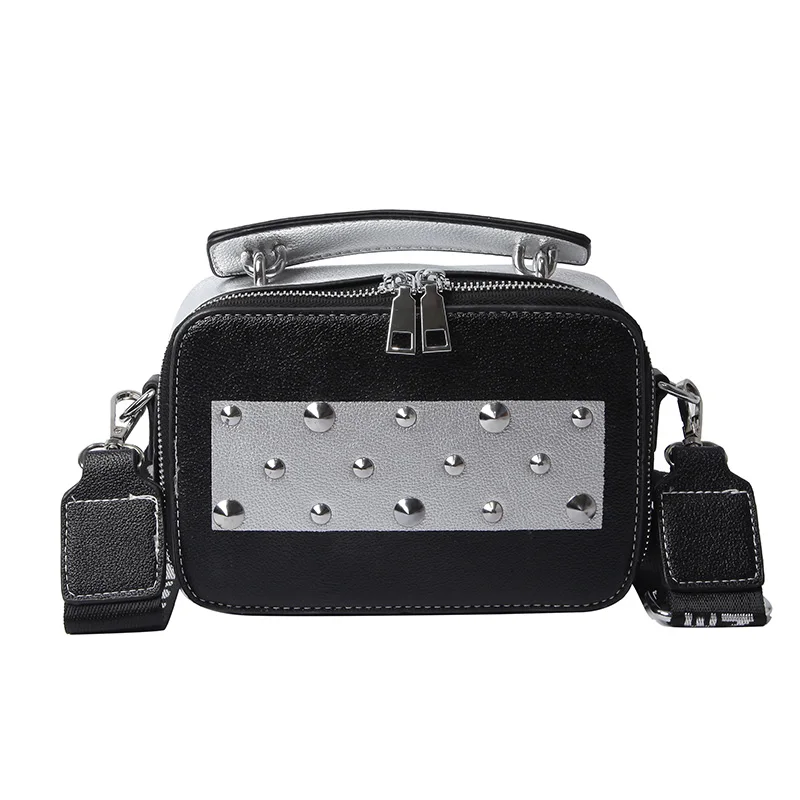 Trend Cool High Quality Women Rivet Mini Handbags New Fashion Lady Designers Shoulder Bag Female with personality Crossbody Bags | Багаж и