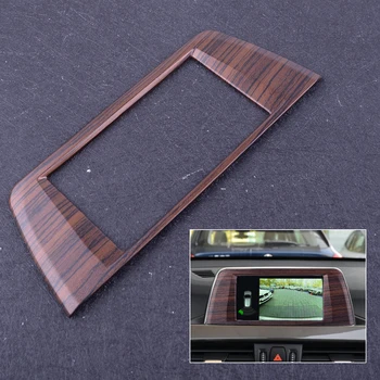 

Car Interior Center Console Navigation Wooden Pattern Panel Cover Trim Sticker fit for BMW X1 F48 2016 2017 2018 2019