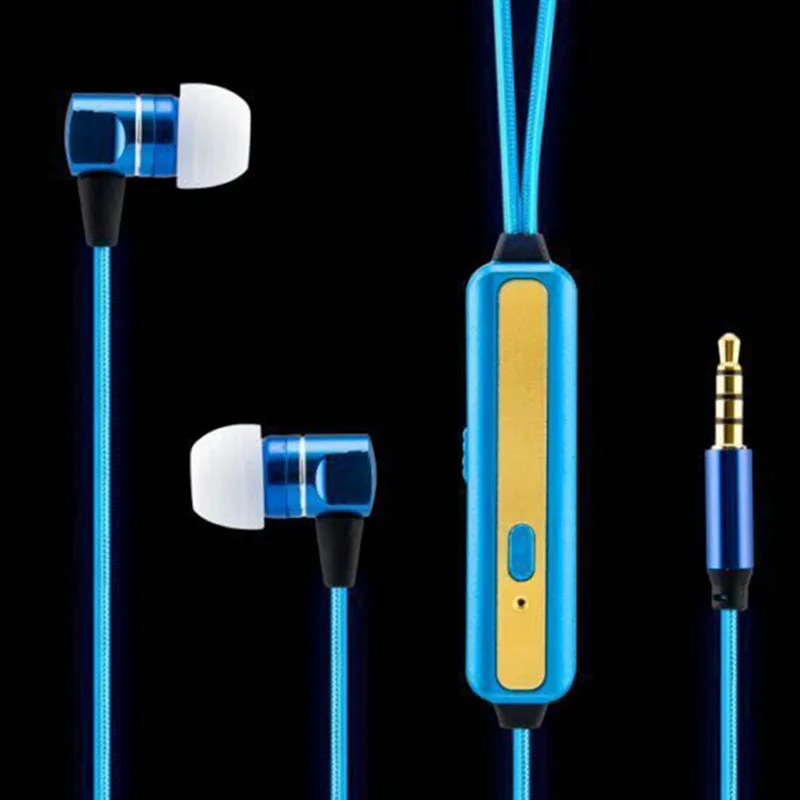 EL luminous Headphones glow Sport Stereo Led Headphones Headsets Glow