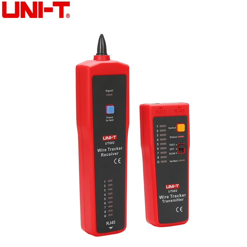 online UNI T UT682 Testador De Cabo De Rede Lan tester Fio Rastreador RJ45 RJ11 Linha Localizador Handheld Ferramenta de Teste de Cabo de Rede Manutenção