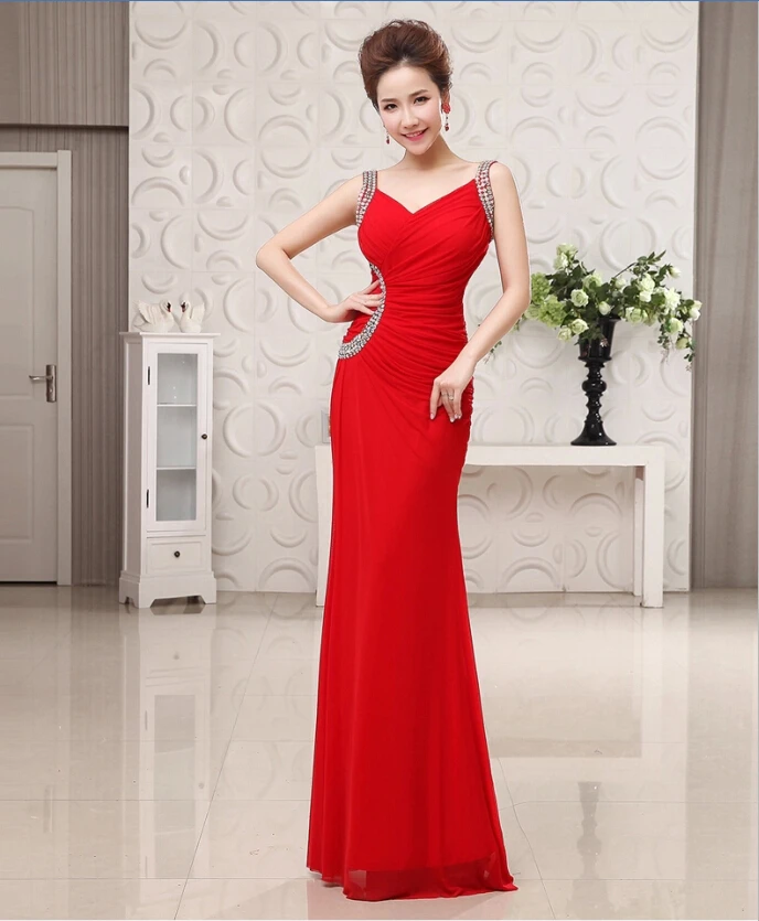 Тост новинка han edition rite платье красный костюм Длинные свадебные халаты
