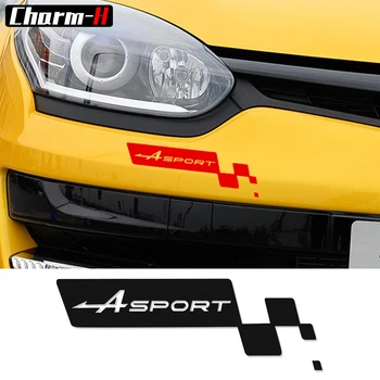 

2 Pieces Reflective Front Bumper Sport Graphics Vinyl Decal Stickers for Renault Twingo Duster Megane Captur Clio Laguna Scenic
