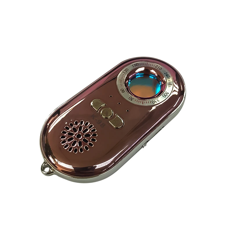 3 шт Анти шпионский сканер для поиска скрытых камер для обеспечения конфиденциальности+ защита от взлома(розовое золото+ черный