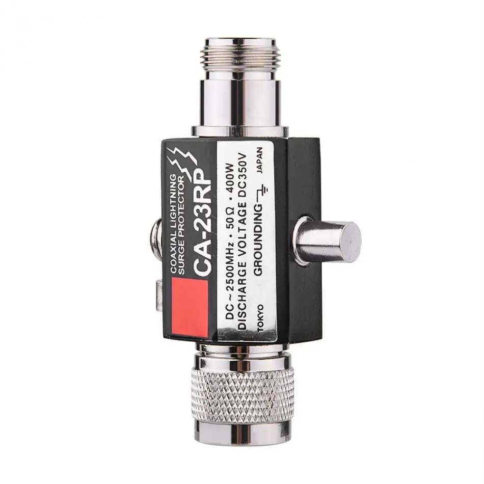 Lightning Arrestor N Male Plug to N Female Coaxial 0-2.5GHZ 400W CA-23RP 50ohm DC-2500MHz N Connector 400W Protector Arrester - Famidy.com
