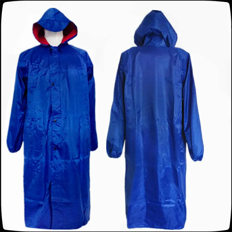 Длинный женский плащ-дождевик, Ветрозащитный Мужской плащ-дождевик из ткани Оксфорд, пончо для взрослых, длинное пальто для мужчин, 190 T, нейлоновая ткань