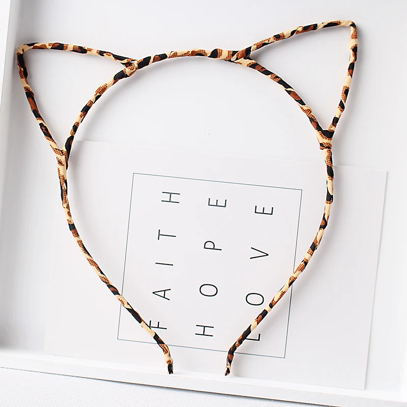 

MISM New Designed Sexy Leopard Cat Ear Hair Bands for Women Children Headband Self Photo Party Fashion Girls Hair Accessories