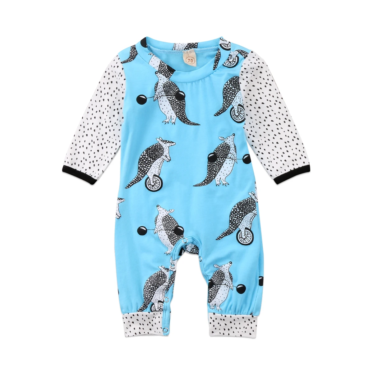 2017 Newborn Baby Boys Cartoon Long Sleeves Romper Anime Jumpsuit ...