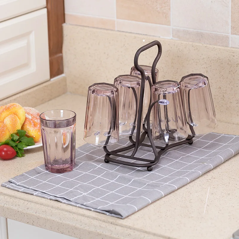 NEW Wine Glass Rack Kitchen Bar Cup Hanging Holder Metal Goblet Display