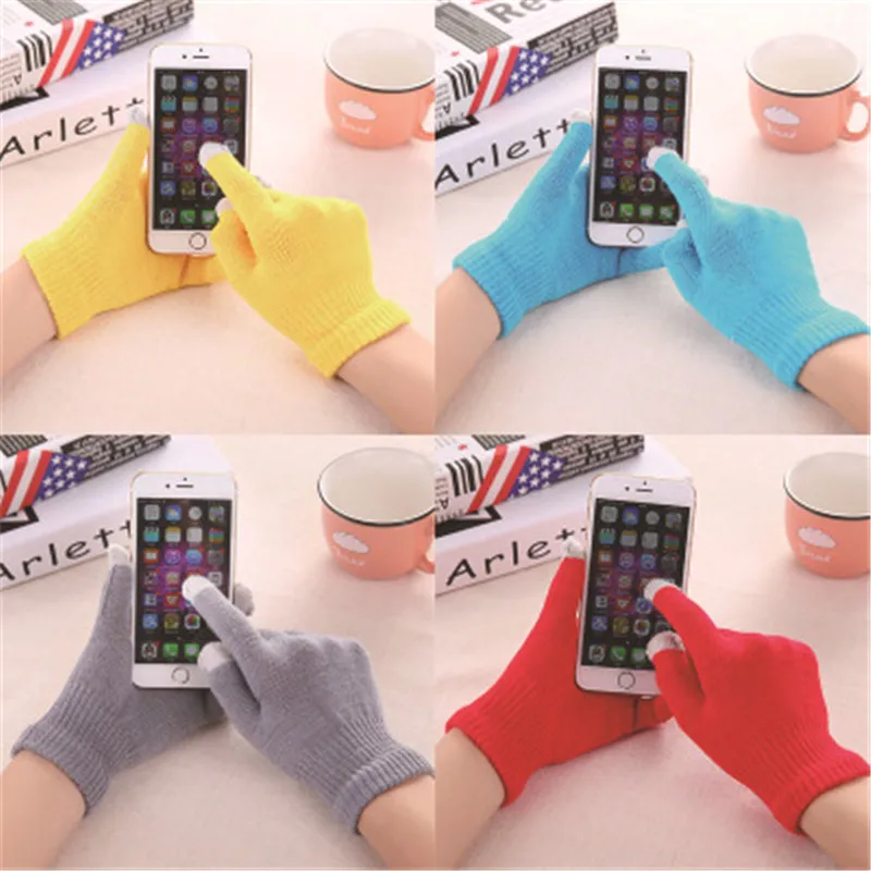 iMucci Women Knitted Touchscreen Smartphone Gloves Warm Wool Winter Gloves For Men and Women