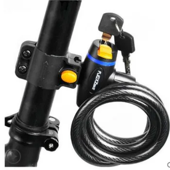 

1set Universal Anti-Theft Bike Bicycle Lock cable lock Stainless Steel Coil for Motorcycle Bike Glass door Security Accessories