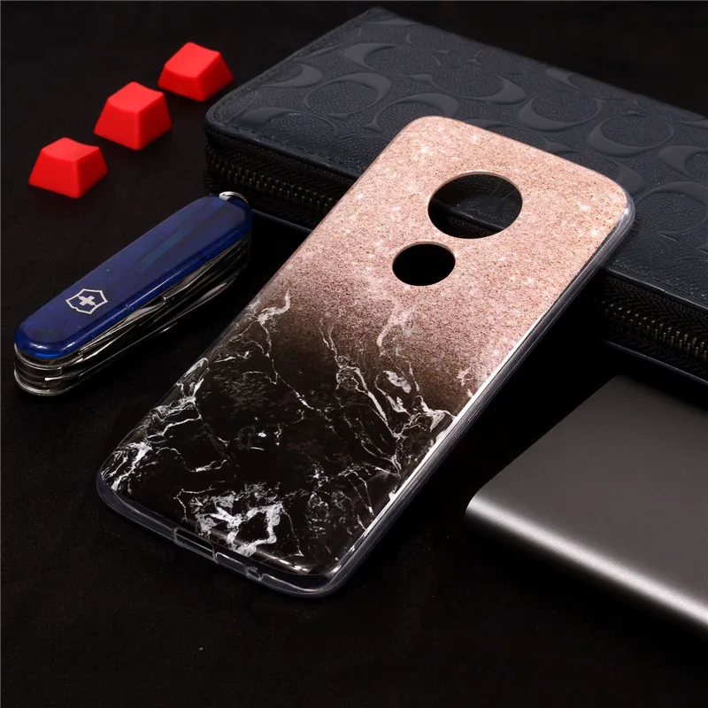 Painting Marble Soft Silicone Phone Back Cover Case For MOTO E4 E4Plus EU G6 G6Plus X4 2017 E5Plus Z3Play G6Play E5Play Bag Case (17)