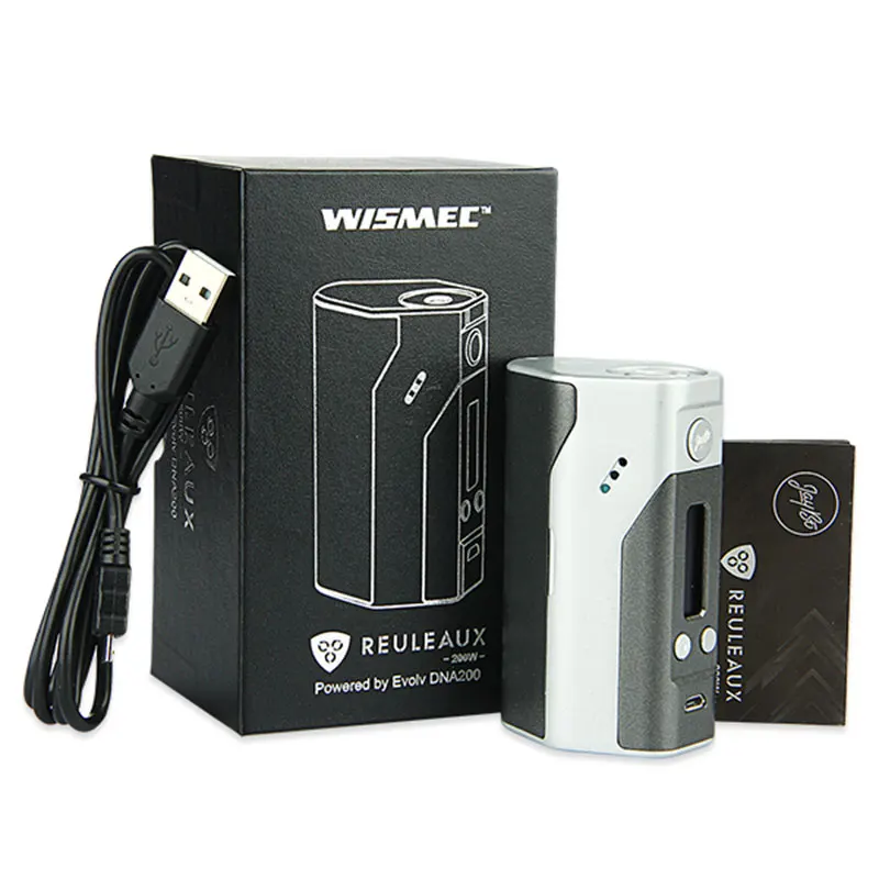 Wismec рел DNA200 TC коробка мод Макс 200 Вт электронные сигареты DNA мод TC/VW режимы нет 18650 Батарейный блок мод vs RX200s/Drag