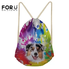 FORUDESIGNS походная сумка на шнурке маленькая спортивная сумка для спортзала сумки для подростков мальчиков девочек Бег Велоспорт Открытый фитнес сумка Gymsack