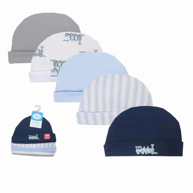 5 Piece/lot Baby Hat 2017 NEW 100 Cotton Baby Cap infant Cap Cotton
