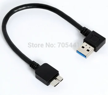 

20cm 90 Degree Right Angled USB 3.0 A male to Micro USB 3.0 Cable,200pcs/lot