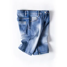 В стиле панк летние уличные удобные джинсовые шорты больших размеров S-XXXXXXL отбеленные ковбойские мужские эластичные повседневные шорты hombre