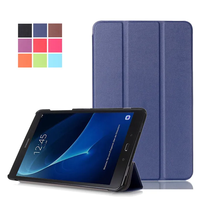 50 шт. PU Стенд чехол для Samsung Galaxy Tab 10.1 T580 t585 t580n t585n 10." Планшеты+ Экран протектор