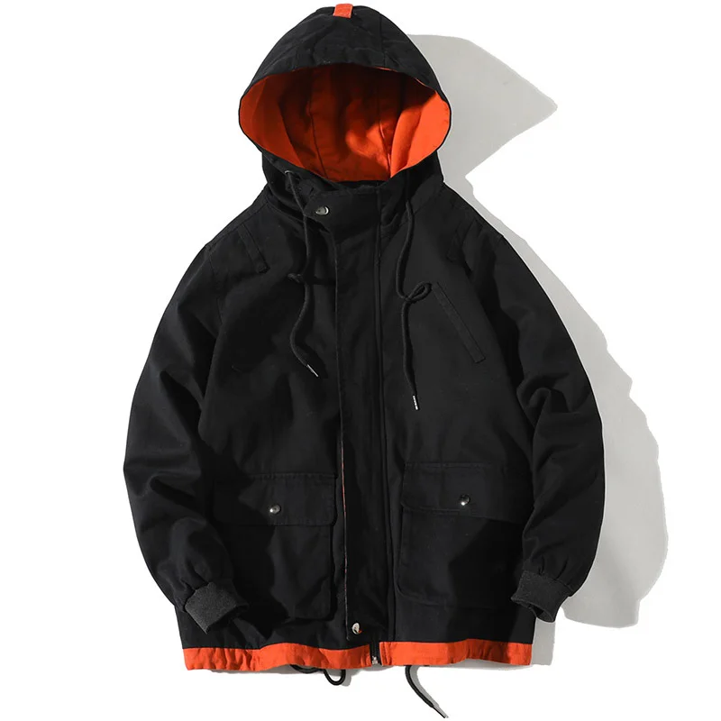 2018 Contrast color outerwear coat mens clothing streetwear male jacket men high street hoodies hip hop jackets fashion clothes 2018 Contrast color outerwear coat mens clothing streetwear male jacket men high street hoodies hip hop jackets fashion clothes