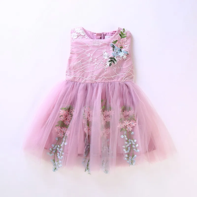 Праздничное платье для дня рождения; красивое платье с цветочным рисунком для маленьких девочек; летнее платье-пачка принцессы без рукавов; платье для маленьких девочек; одежда