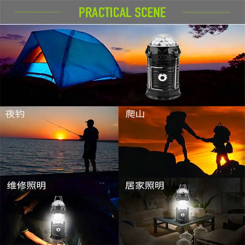 18650 Solar powerful led flashlight rechargeable Flashlight Camping Tent Light Torch Lantern Lamp torch flashlight t6 #4A28 (7)