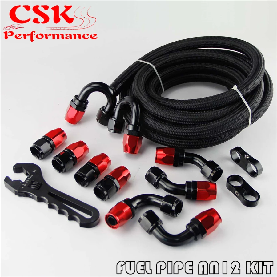 AN12 Nylon Steel Braided Oil Fuel Line Fitting Hose End Wrench Tool