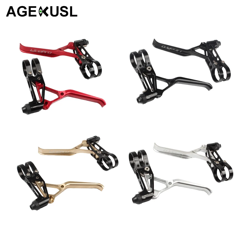 

AGEKEUSL Pro 64g Lightweight Bike Brake Lever For Brompton Birdy Folding Bicycle V Brake CNC Cycling Road Bicycle Part Accessory