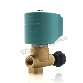 

CEME 9934 Adjustable 2/2 way NC 25 Bar G1/4" Water Air Steam Solenoid Electric Valve / Iron Machine Flow Valve High Temperature
