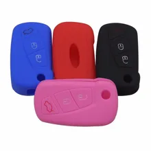 Silicone 3 Botão Flip Remoto Caso Chave Fob Capa Proteja Suporte Para Ford KA Chave Dobrável