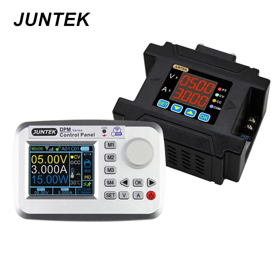 JUNTEK DPM8608 RF 60V8A цветной экран Беспроводное управление Постоянное Напряжение Ток DC