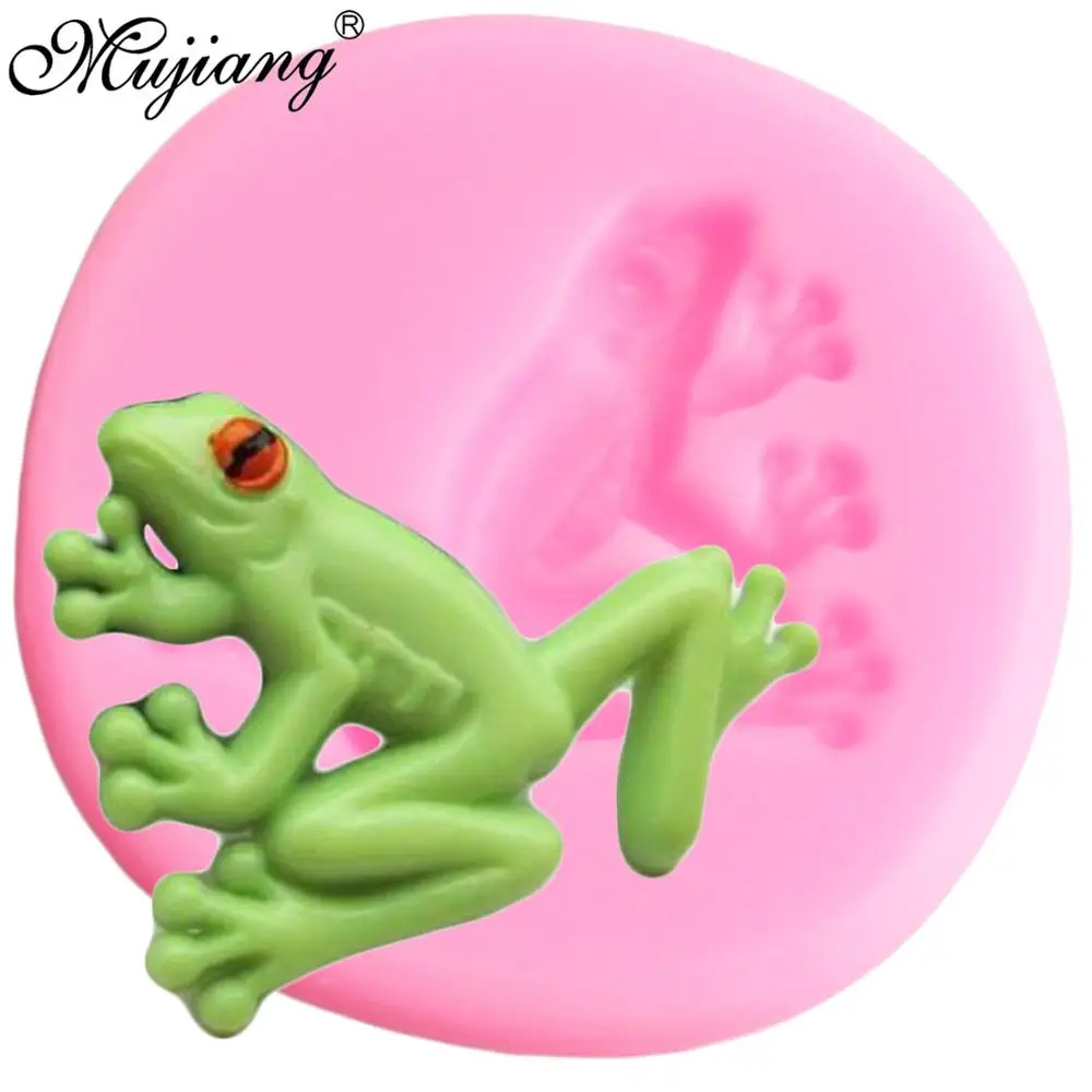 

3D Frog Silicone Cake Baking Fondant Molds Animals Cupcake Topper DIY Cake Decorating Tools Polymer Clay Candy Chocolate Moulds