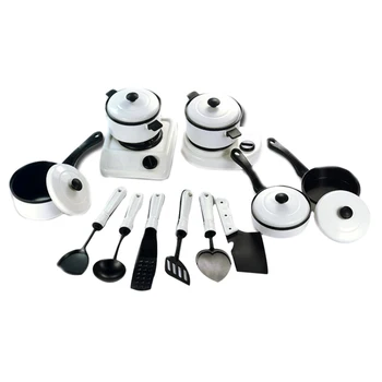 

13Pcs Children Dinette Enfant Jouet Pretend Toys Educational Simulation Kitchen Cooking Tableware Playset Christmas Gift Toys