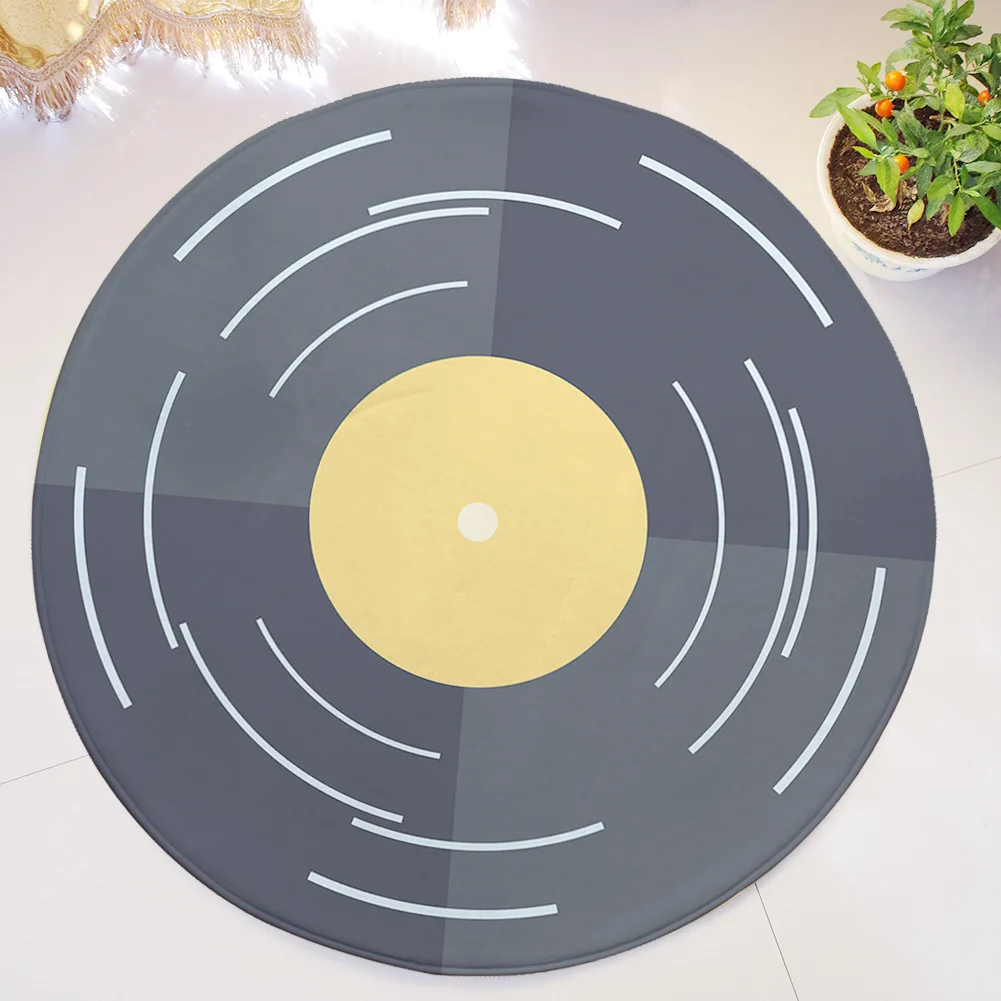 Zeegle Disc Printed Round Carpet For Living Room Children Bedroom Rugs Baby Carpets Computer Chair Floor Mats Cloakroom | Дом и сад