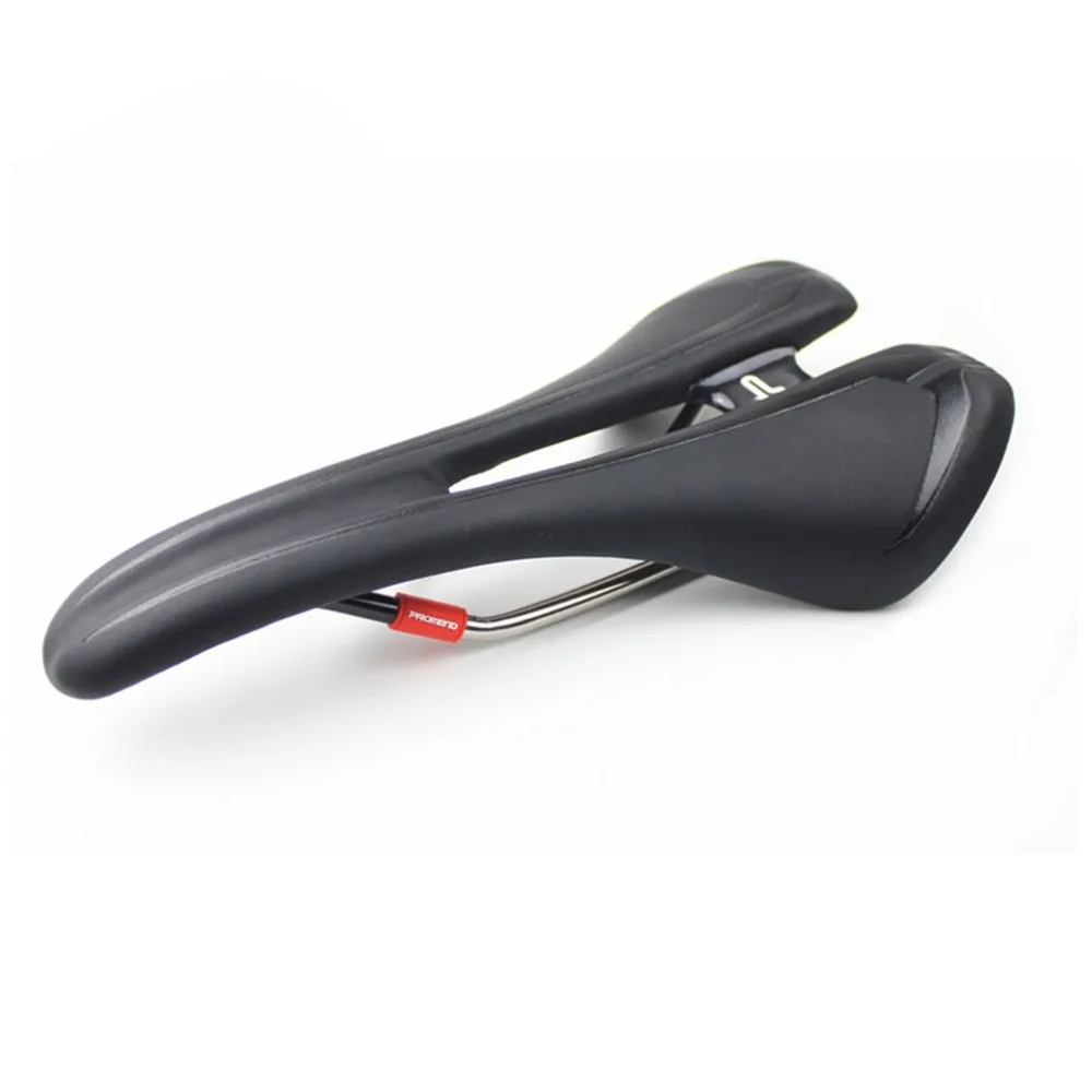 

PROMEND Road Bicycle Seat Hollow Cushion Riding Iron Sports Equipment Mountain Bike Racing Saddle PU Breathable Soft Seat