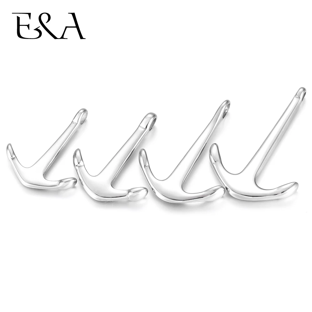 

Stainless Steel Anchor Polished Hole 2mm 3mm 4mm Bracelet Hooks Clasp Jewelry Making Findings DIY Supplies Accessories Wholesale