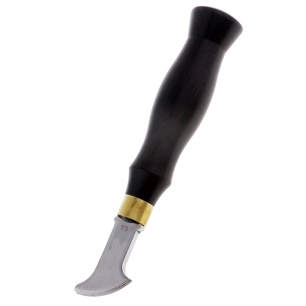 DIY Leather Craft Edge Creaser Stainless Steel Ebony Edge Marking Decorate Tool