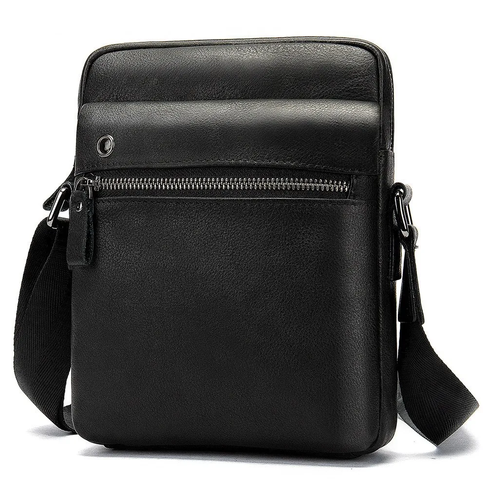 

Luxury Brand Flap Cow Leather Men's Shoulder Bag Vintage Messenger Bags Men Bolsos Male Crossbody Bags Man's Handbag Sling Bag