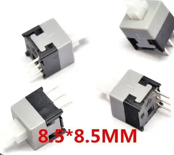 

1000PCS 8.5X8.5mm 3Pin Push Tactile Power Micro Switch Self lock On/Off button Latching switch