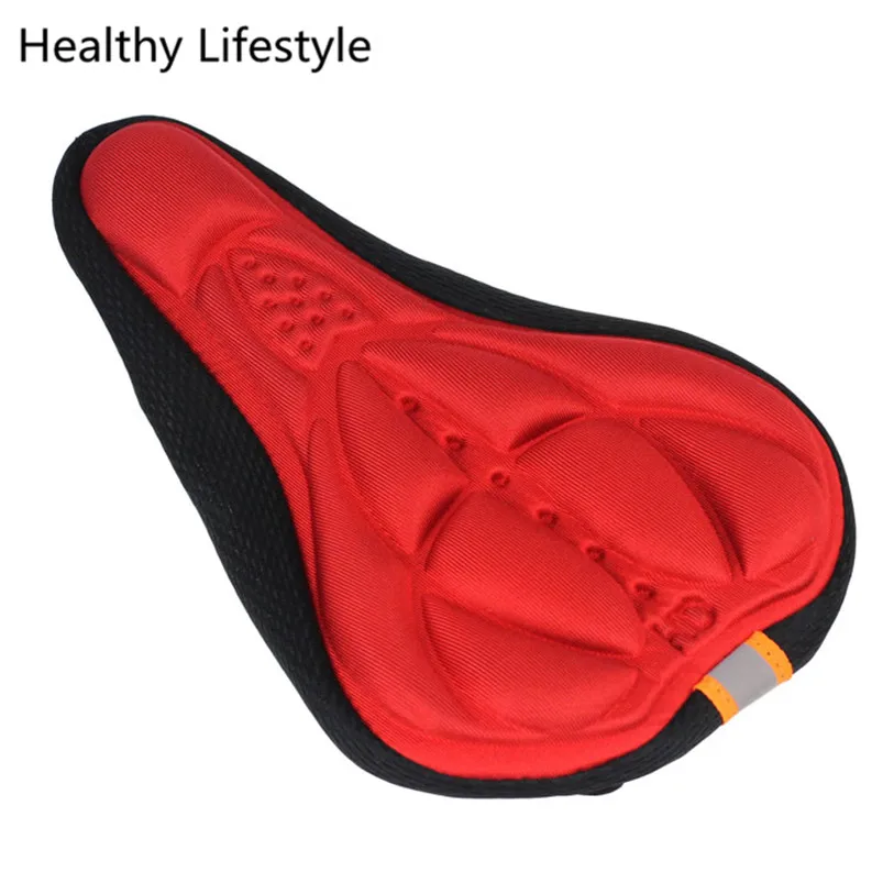 Discount 1PC 2018 Cheapest High Quality MTB Road Cycling Bike 3D Silicone Gel Pad Seat Saddle Cover Soft Cushion Bike Accessories July 12 3