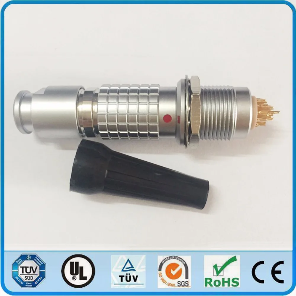 LEMO металлический круговой разъем FGG яйцо 2B 2 3 4 5 6 7 8 10 12 14 16 18 19 pin гнездовой мужской
