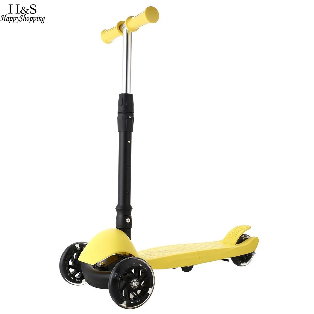 

New Aluminum Alloy 3 PU Wheels Kick Scooter Adjustable Height Best Gifts for Children Triciclo Kids Scooters Trottinette Enfant