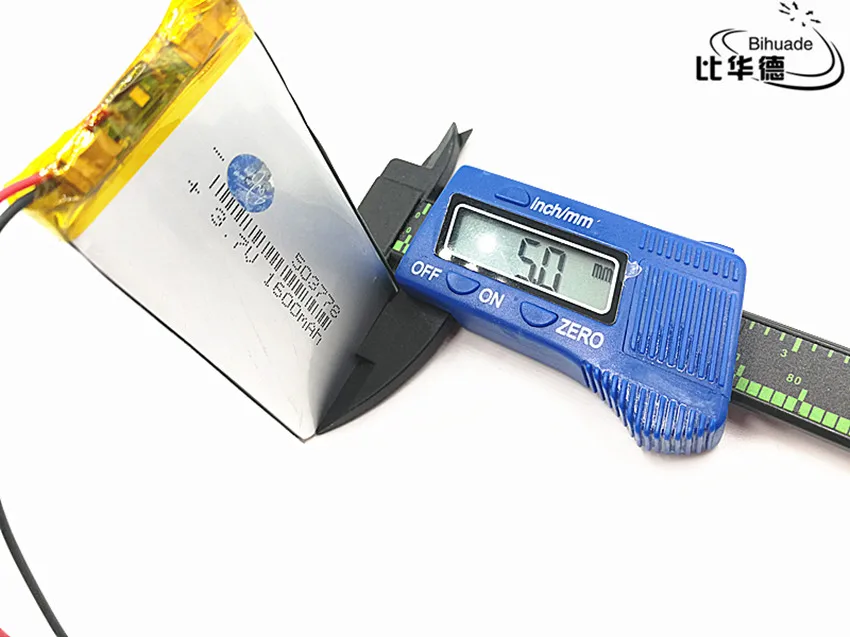 1 шт./лот 3 7 V 1600 mAH 503778 полимерный литий ионный/литий ионный аккумулятор для
