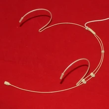 Акция! Низкая цена быстрая Бежевый гарнитура конденсаторный микрофон мини Кожа головной убор микрофоны ушной крючок микрофон