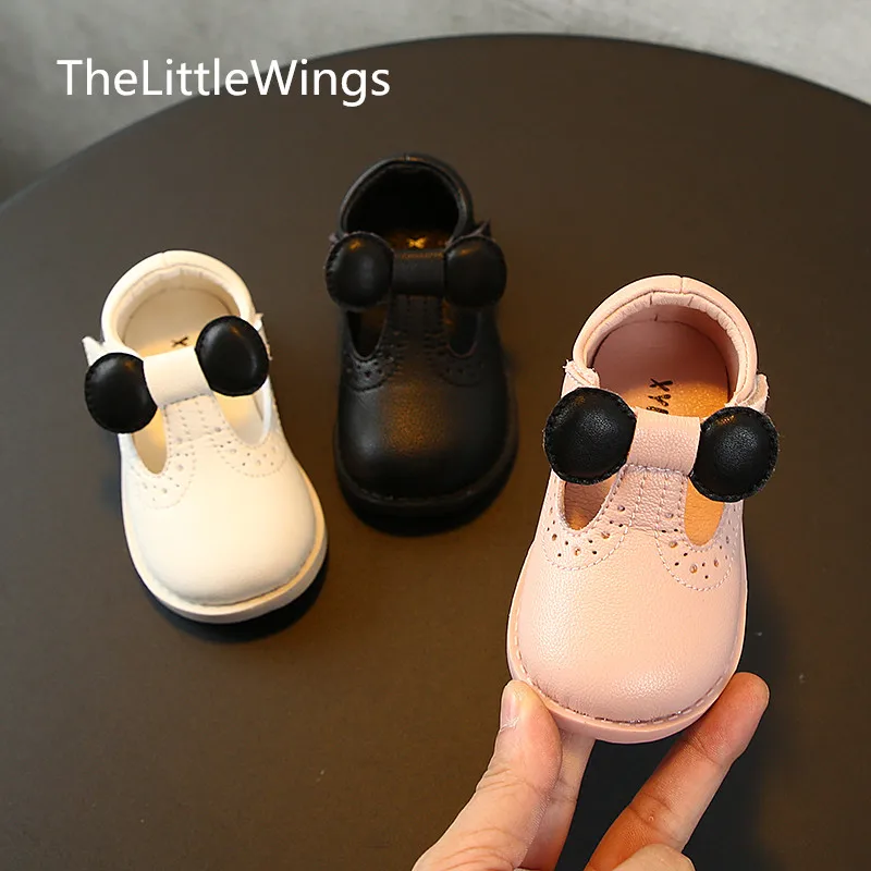 

0-2-year-old baby girls'shoes Korean version of English wind autumn boys' soft-soled toddlers shoes cute Cartoon