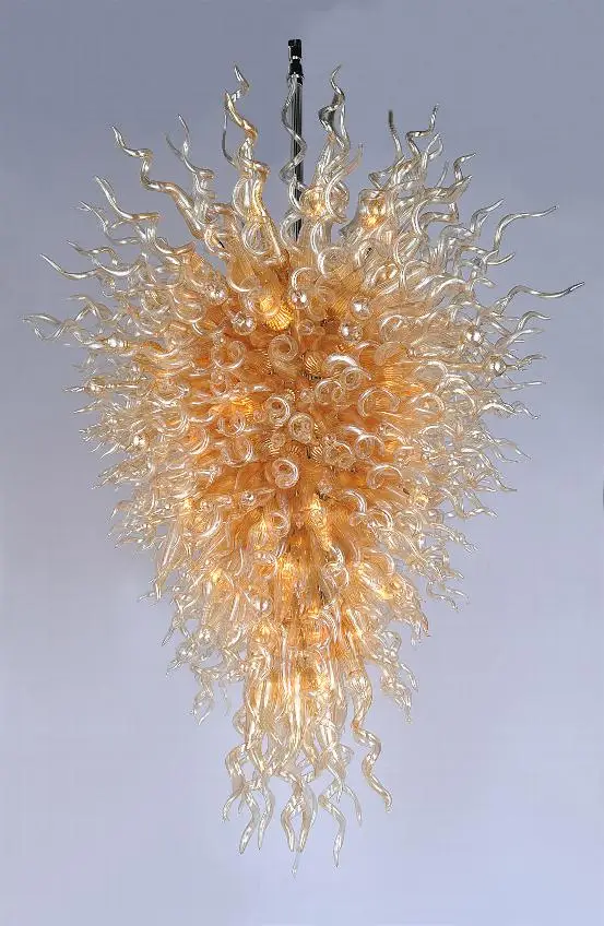 Livingroom Glass Chandelier Lamp Led Lighting Chihully Style Amber Livingroom Glass Chandelier Lamp Led Lighting Chihully Style Amber Color Murano Viantage In Chandeliers From Lights On